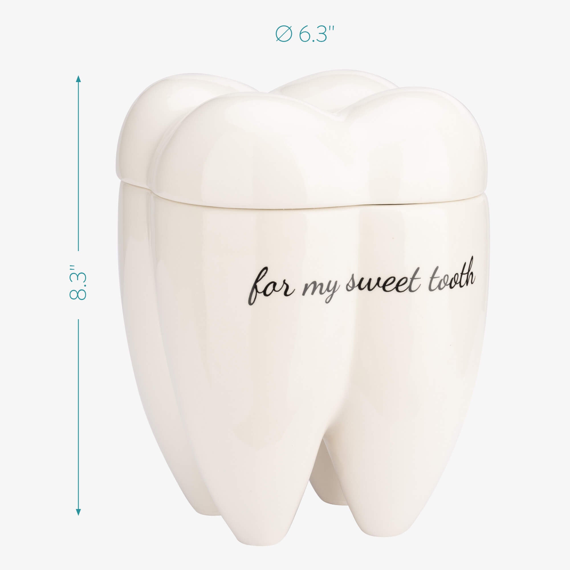 Navaris Κεραμικό Βάζο για Μπισκότα - Sweet Tooth - Cream - 56166.01