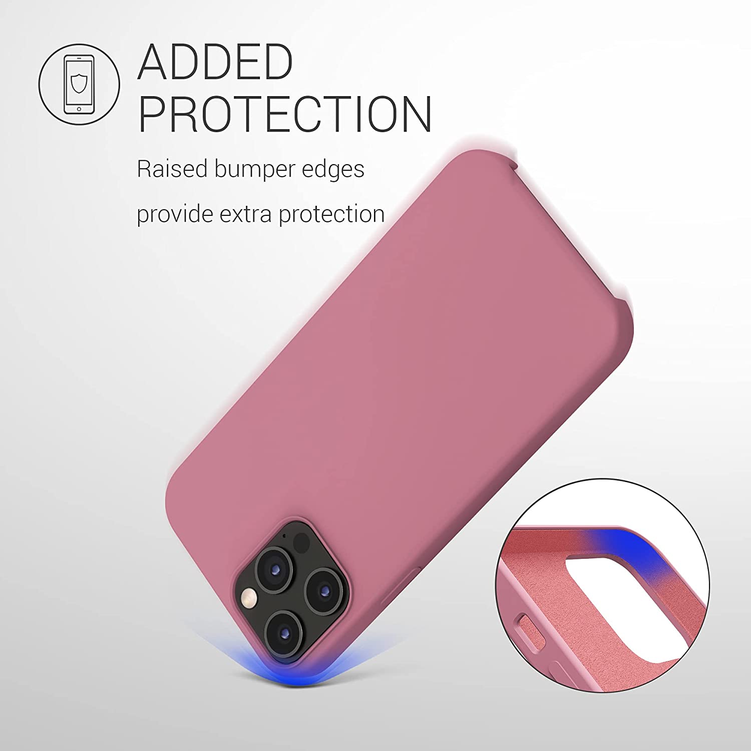 KW iPhone 12 Pro Max Θήκη Σιλικόνης Rubber TPU - Deep Rusty Rose - 52644.167