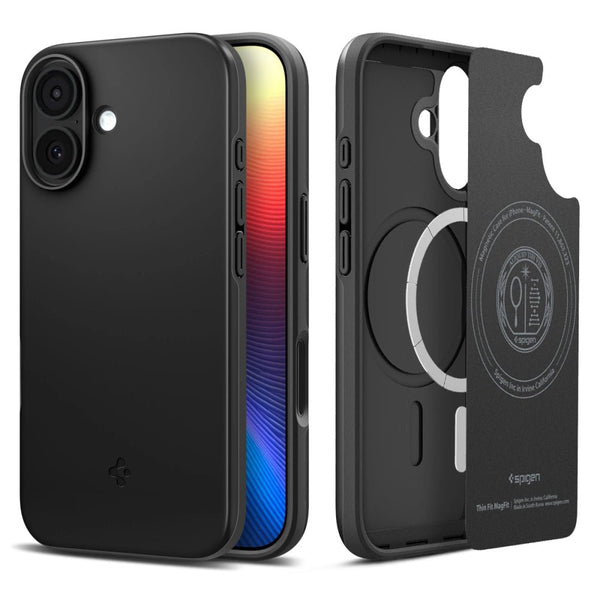 Spigen iPhone 17 - Thin Fit Mag - Σκληρή Θήκη με MagSafe - Black