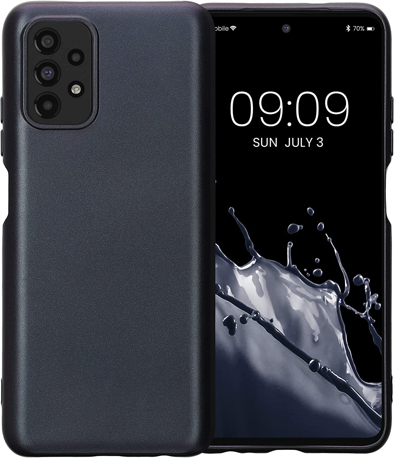 KW Xiaomi Redmi Note 10 / Note 10s / Poco M5s Θήκη Σιλικόνης TPU - Metallic Berry - 57280.115