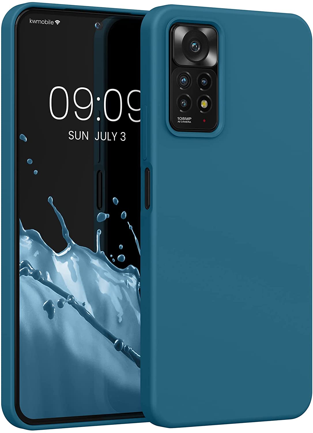 KW Xiaomi Redmi Note 11 Pro / Note 11 Pro 5G Θήκη Σιλικόνης Rubberized TPU - Matte Petrol - 57373.57