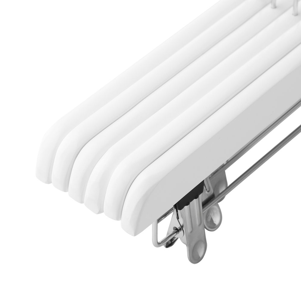 Songmics Σετ με 8 Ξύλινες Κρεμάστρες Παντελονιών - White - CRW008WT-8