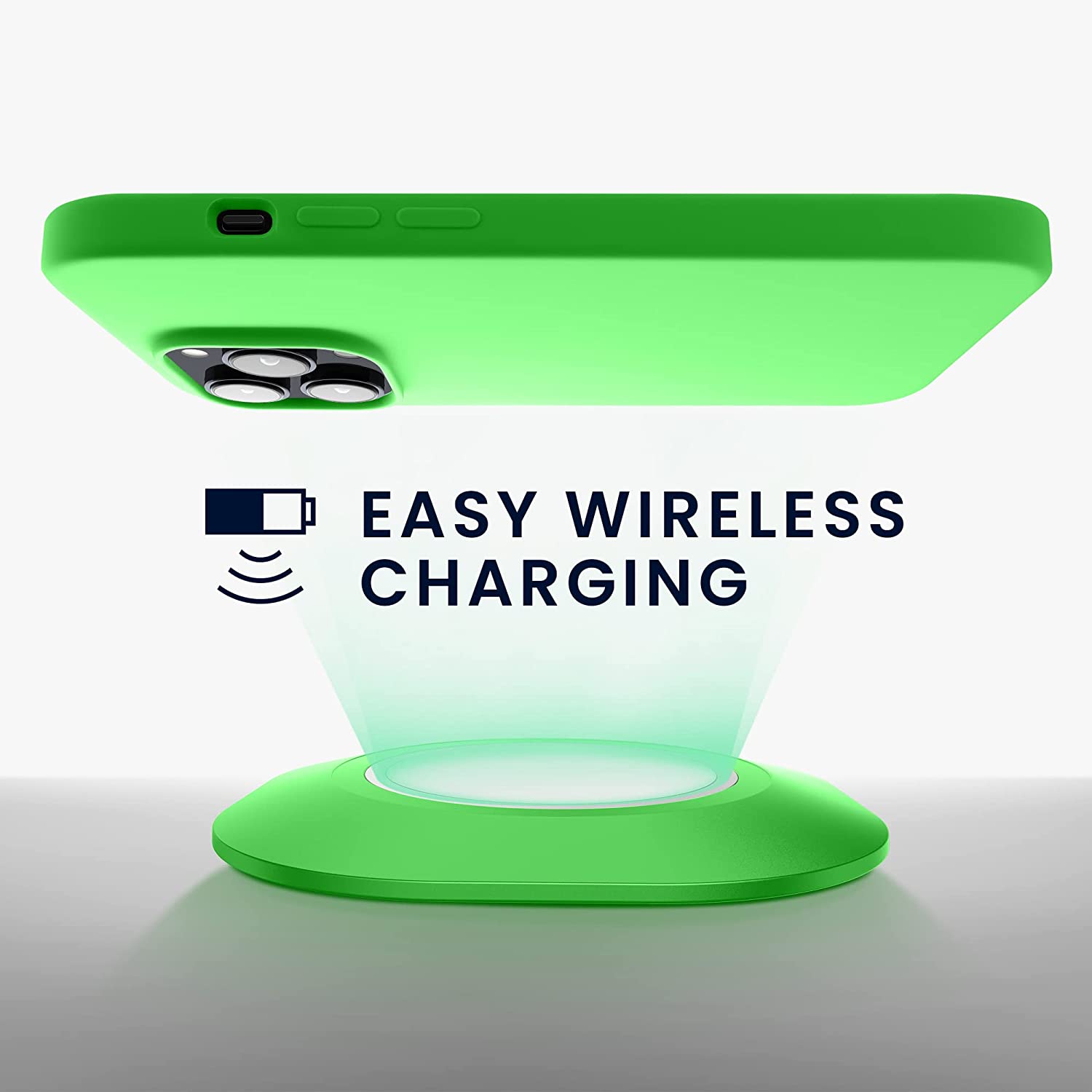 KW iPhone 14 Pro Θήκη Σιλικόνης TPU - Lime Green - 59073.159