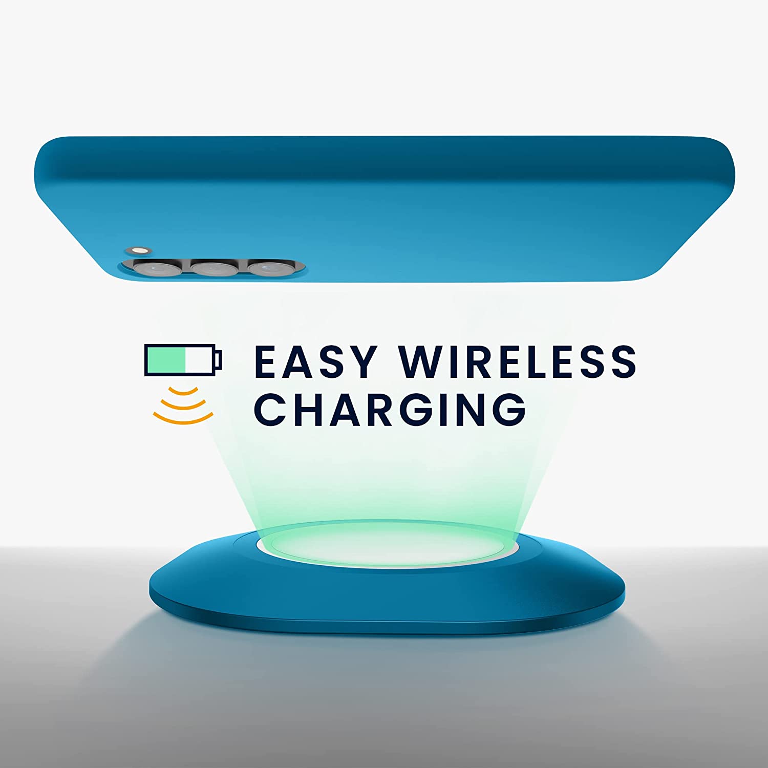 KW Samsung Galaxy S23 Θήκη Σιλικόνης Rubberized TPU - Caribbean Blue - 60273.224