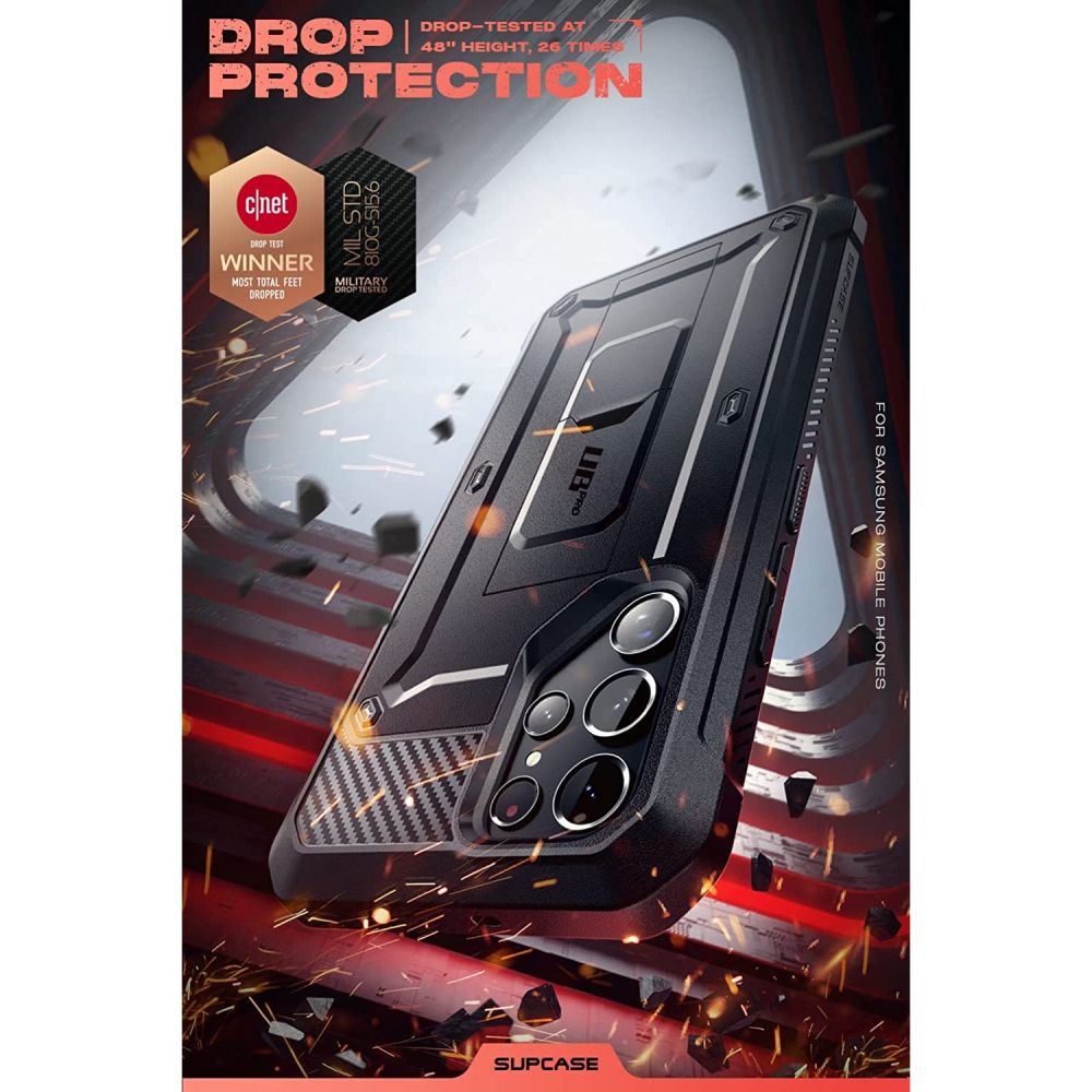 Supcase Samsung Galaxy S22 Ultra Unicorn Beetle Pro Σκληρή Θήκη με Stand - Black