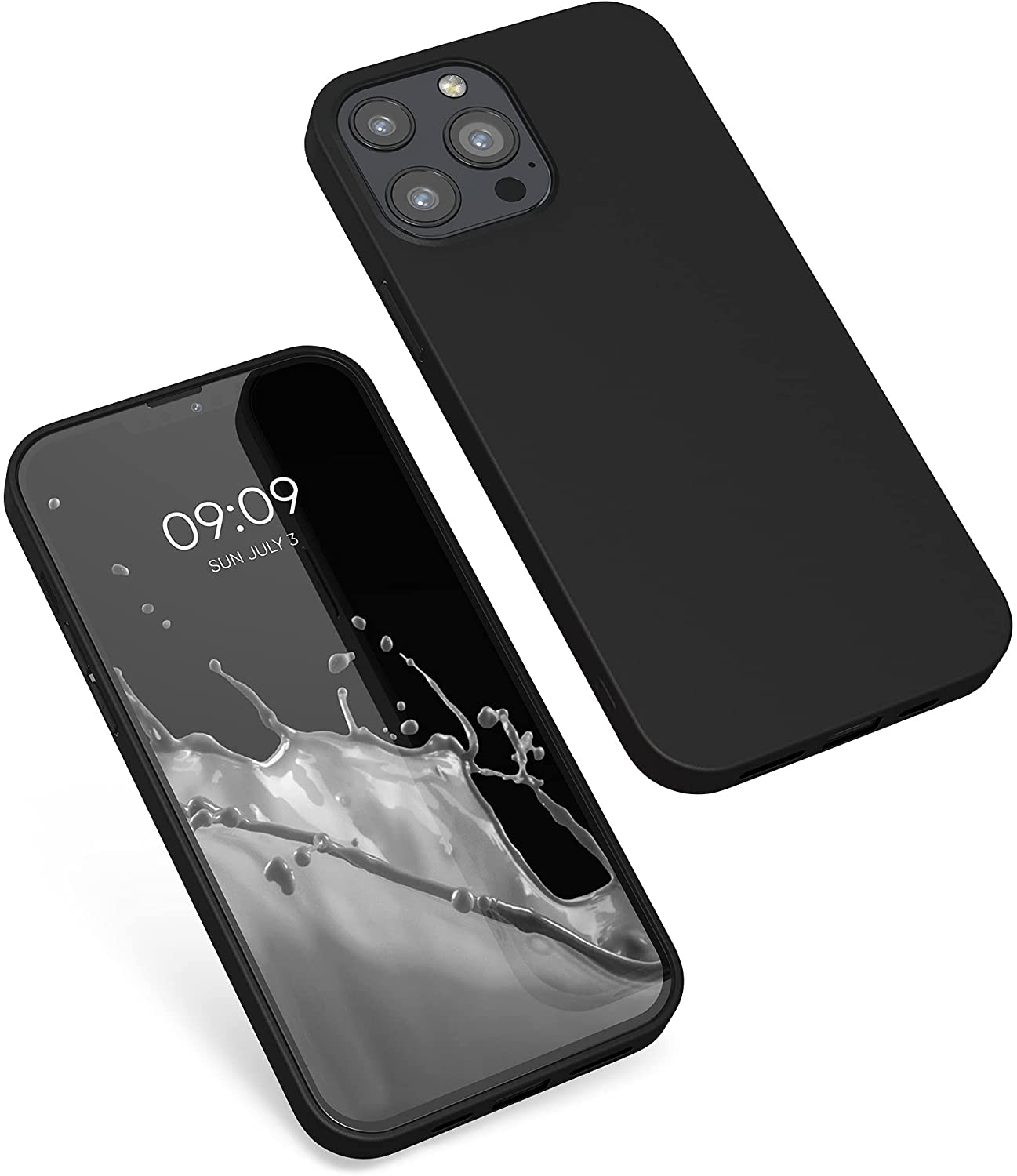 KW iPhone 13 Pro Max Θήκη Σιλικόνης TPU - Black Matte - 55971.47