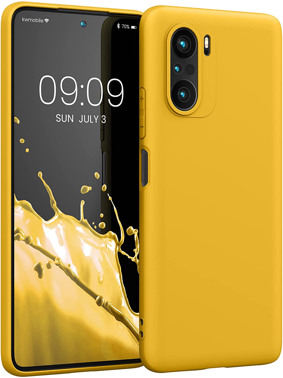 KW Xiaomi Poco F3 / Mi 11i Θήκη Σιλικόνης TPU - Honey Yellow - 57026.143