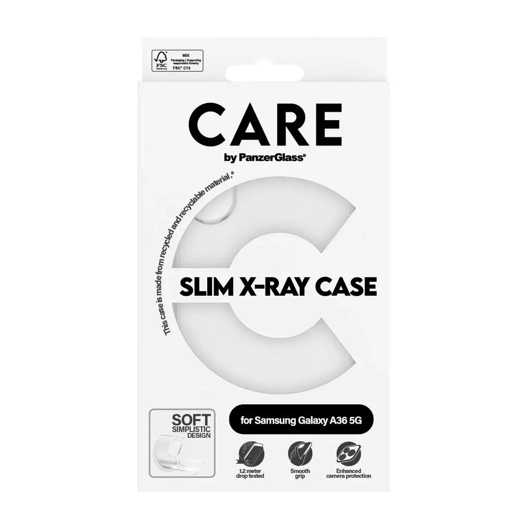 Care by PanzerGlass Samsung Galaxy A36 5G Fashion X-Ray Λεπτή Θήκη από Ανακυκλωμένο Πλαστικό - Διάφανη
