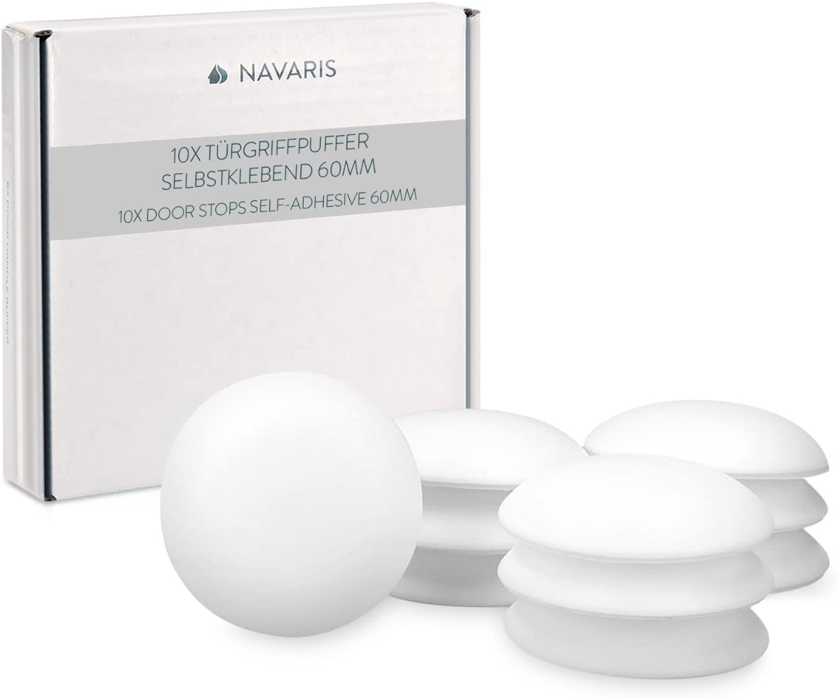 Navaris Σετ με 10 Στοπ Πόρτας - White - 42577