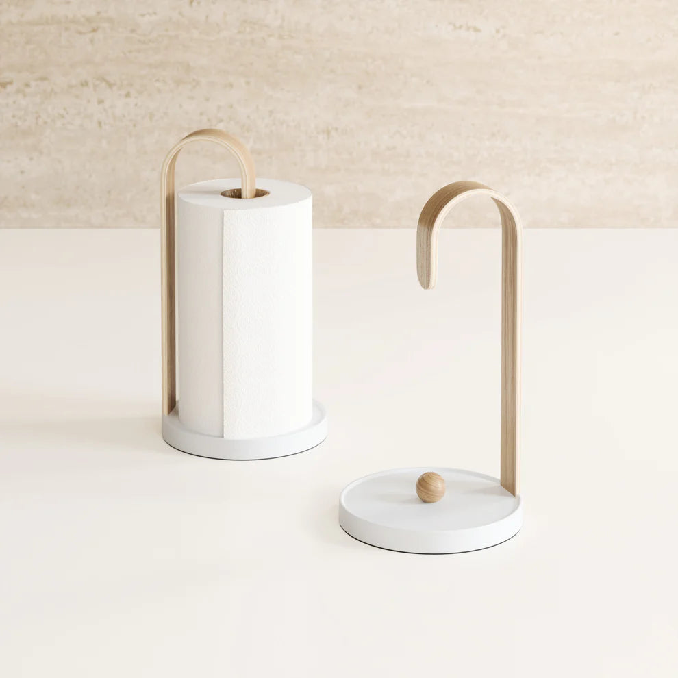 Umbra Bellwood Βάση για Χαρτί Κουζίνας - White / Natural