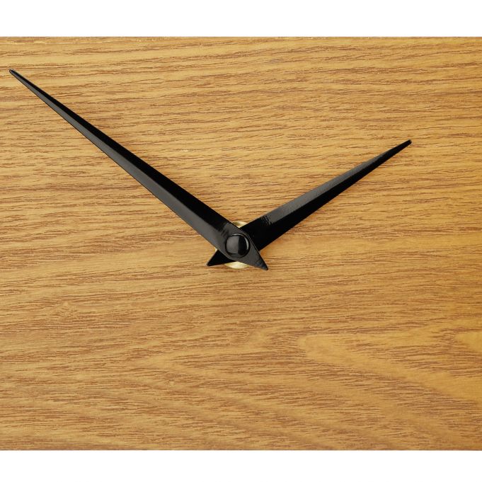 Relaxdays Ρολόι Τοίχου με Όψη Ξύλου - Brown / Black - 4052025342814