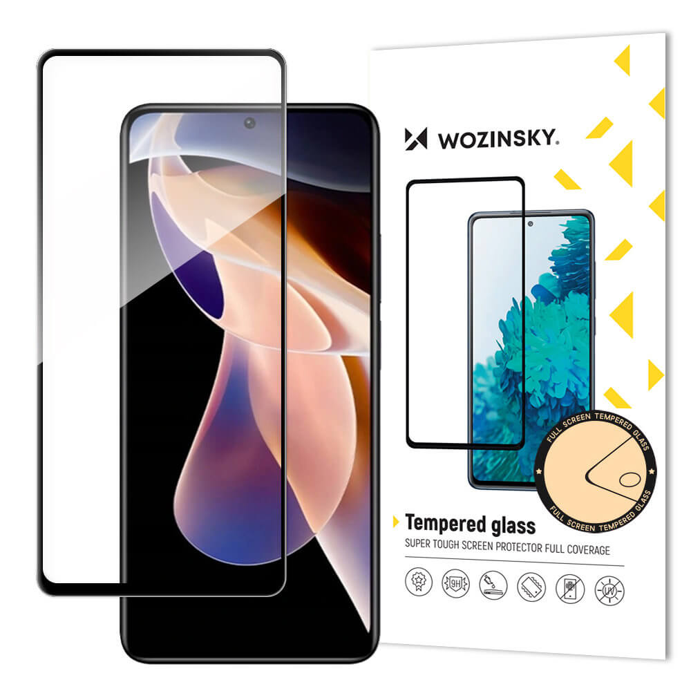 Wozinsky Xiaomi Redmi Note 11 Pro + / 11 Pro 9H Case Friendly Full Screen Full Glue Tempered Glass Αντιχαρακτικό Γυαλί Οθόνης - Black