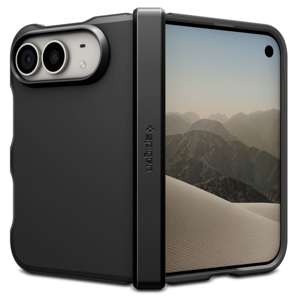 Spigen iPhone Duo - Σκληρή Θήκη με Πλαίσιο Σιλικόνης MagSafe - Tough Armor Pro Mag Fit - Black