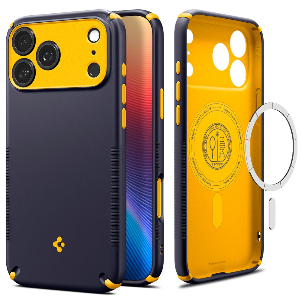 Spigen iPhone 18 Pro / iPhone 17 Pro - Σκληρή Θήκη με Πλαίσιο Σιλικόνης και MagSafe - Nano Pop Hybrid Mag - Blueberry Nany