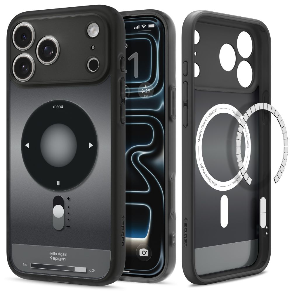 Spigen iPhone 18 Pro Max / iPhone 17 Pro Max - Σκληρή Θήκη με Πλαίσιο Σιλικόνης Και MagSafe - Ultra Hybrid Classic - Classic Black