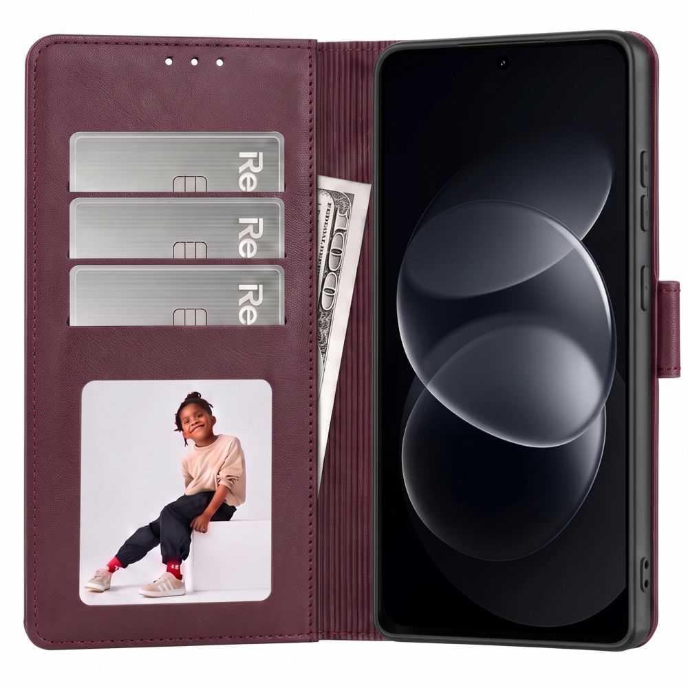 Tech-Protect Xiaomi Redmi Note 17 Pro Max 5G - Θήκη Πορτοφόλι Stand από Δερματίνη - Wallet - Mulberry