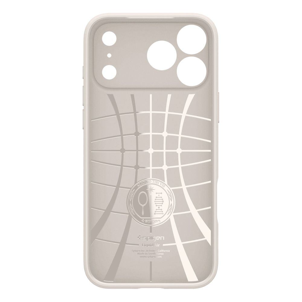 Spigen iPhone 18 Pro Max / iPhone 17 Pro Max - Θήκη Σιλικόνης - Liquid Air - Natural Titanium