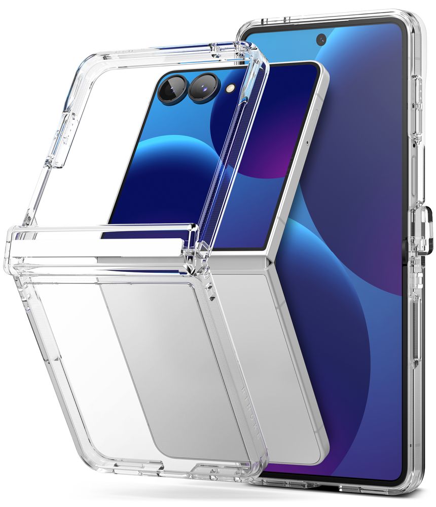 Ringke Samsung Galaxy Z Flip8 - Σκληρή Θήκη με Πλαίσιο Σιλικόνης - Fusion Flap - Clear
