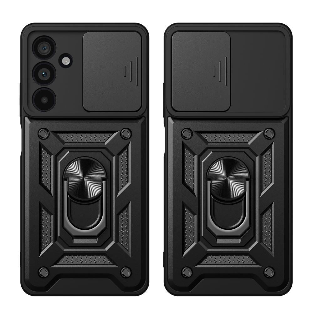 Tech - Protect Samsung Galaxy A57 5G - Σκληρή Θήκη με Πλαίσιο Σιλικόνης και Δαχτυλίδι Συγκράτησης - Camshield Pro - Black