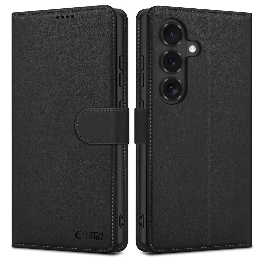 Tech-Protect Samsung Galaxy S26 FE - Θήκη Πορτοφόλι Stand από Δερματίνη - Wallet - Black