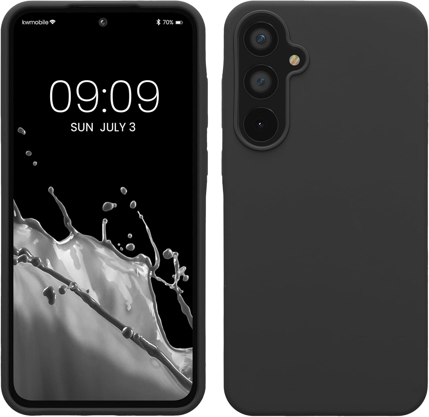 KW Samsung Galaxy A55 5G Θήκη Σιλικόνης Rubberized TPU - Dark Grey