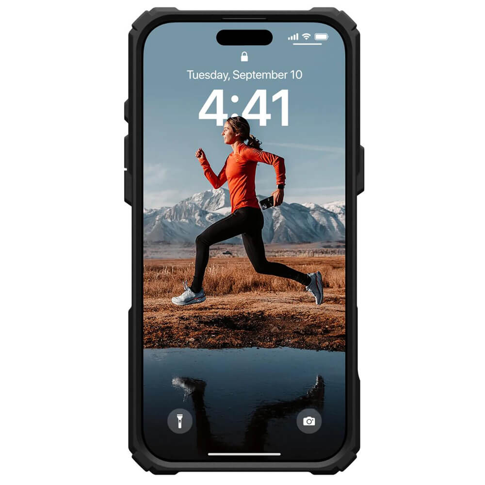 UAG iPhone 16 Plasma XTE MagSafe Σκληρή Θήκη με Stand - Black / Orange