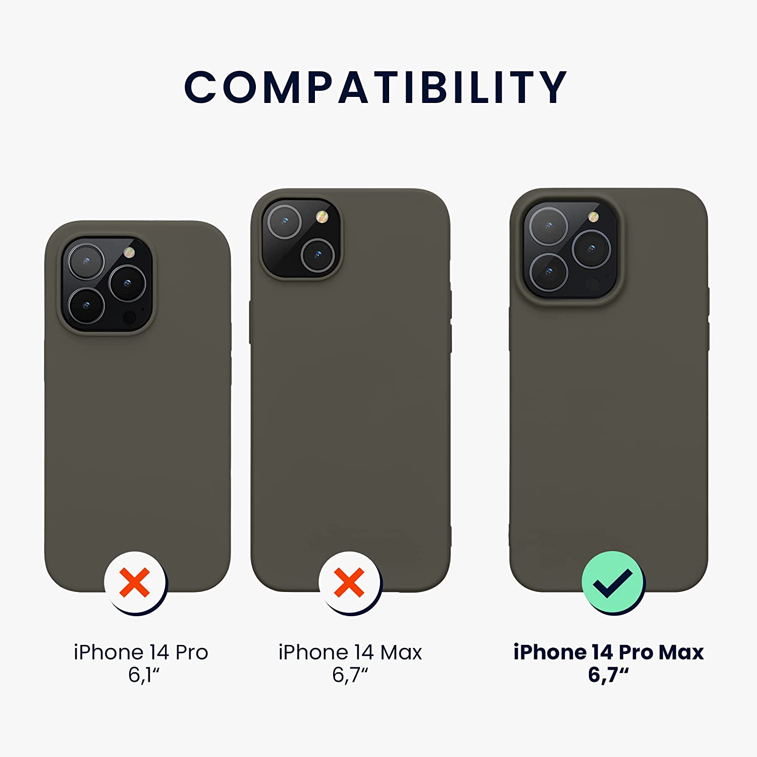 KW iPhone 14 Pro Max Λεπτή Θήκη Σιλικόνης TPU - Olive Green Matte - 59078.101