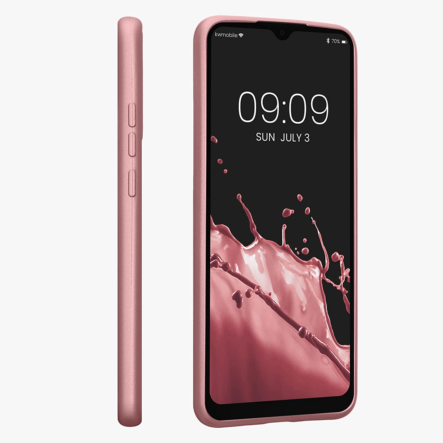 KW Xiaomi Redmi 10C Θήκη Σιλικόνης TPU - Metallic Rose Gold - 59232.31