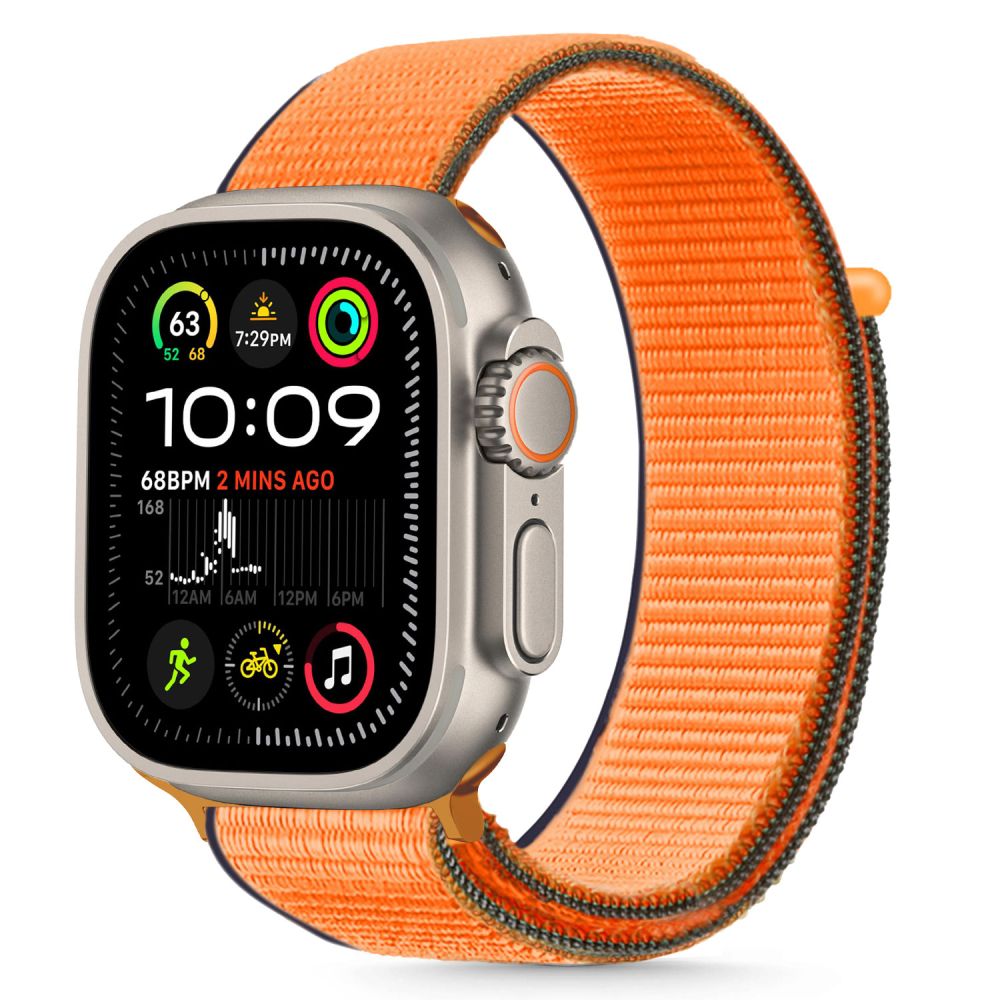 Tech-Protect Λουράκι Apple Watch 8/9/10/11 - SE (1/2/3) - Ultra (1/2/3) – 44/45/46/49mm Nylon - Kumquat