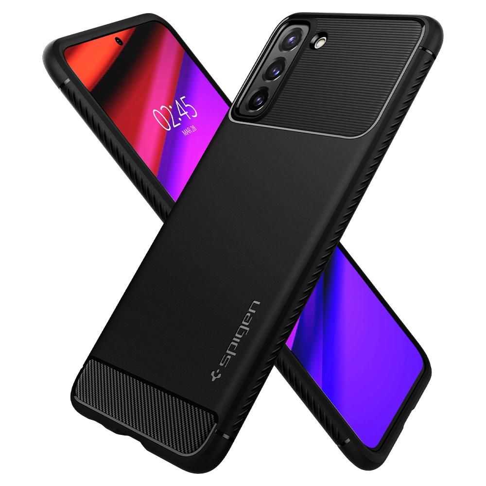 Spigen Samsung Galaxy S21 Θήκη TPU Rugged Armor - Black Matte