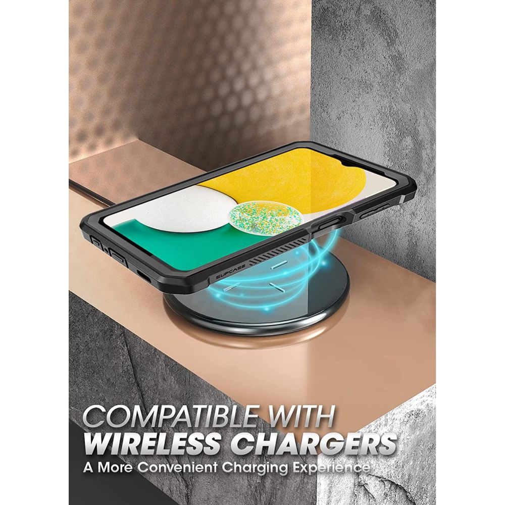 Supcase Samsung Galaxy A13 4G Unicorn Beetle Pro Σκληρή Θήκη με Προστασία Οθόνης και Stand - Black