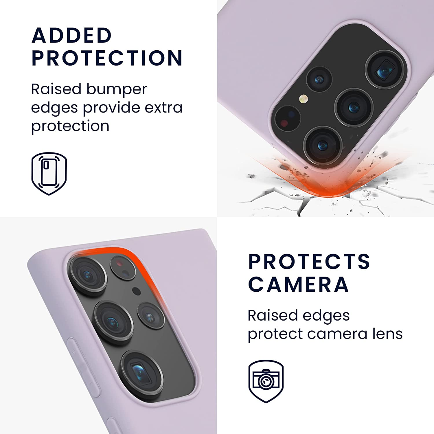 KW Samsung Galaxy S23 Ultra Θήκη Σιλικόνης TPU - Lavender - 60284.108