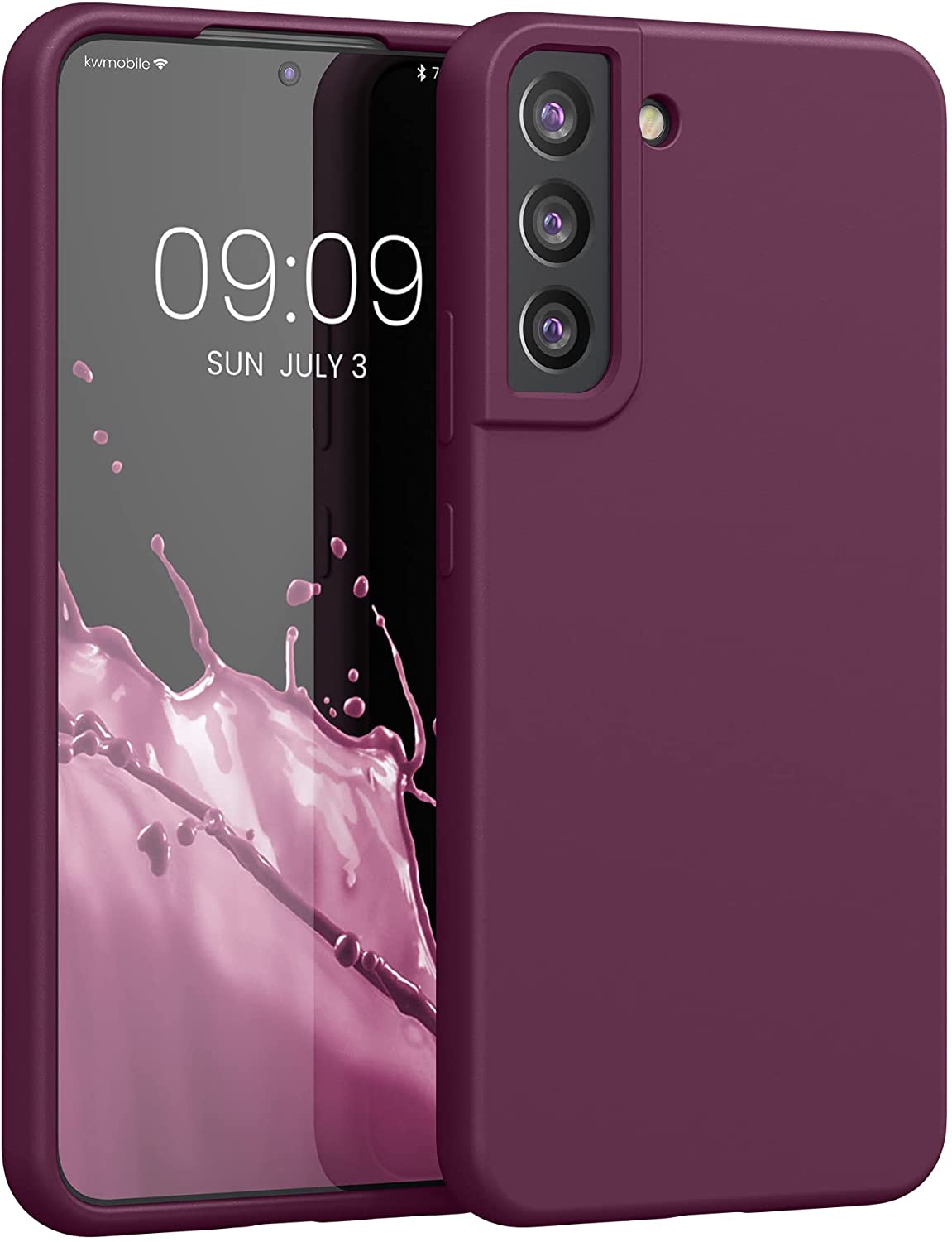 KW Samsung Galaxy S22 Plus Θήκη Σιλικόνης Rubberized TPU - Bordeaux Purple - 56761.187