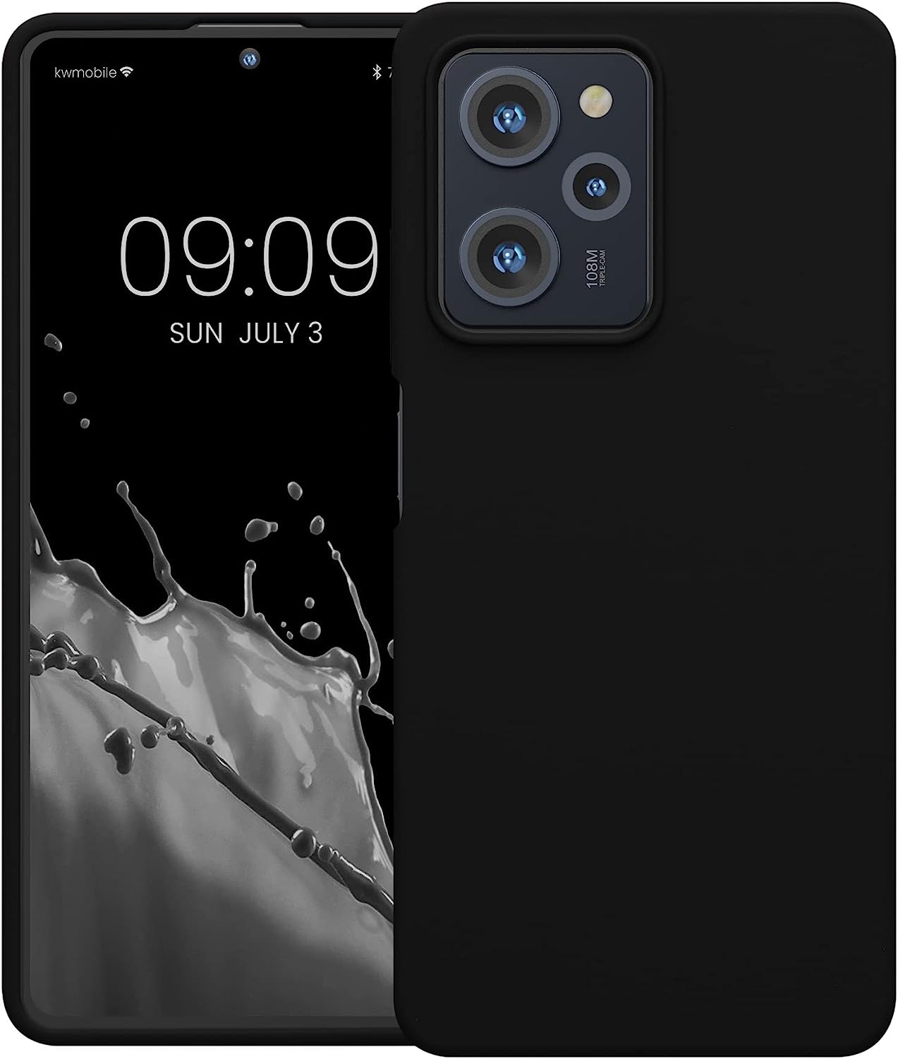 KW Xiaomi Poco X5 Pro 5G Θήκη Σιλικόνης Rubberized TPU - Black - 60898.01