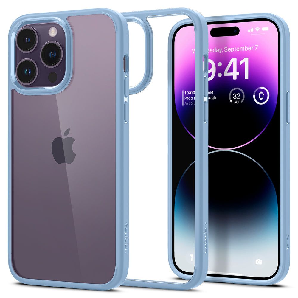 Spigen iPhone 14 Pro Max Ultra Hybrid Σκληρή Θήκη με Πλαίσιο Σιλικόνης - Sierra Blue