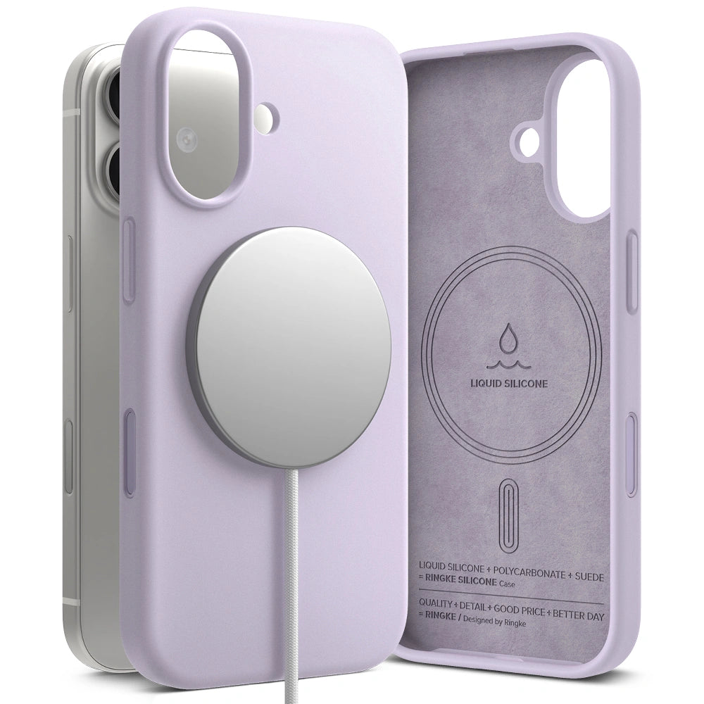 Ringke iPhone 17 - Silicone Magnetic MagSafe - Θήκη Σιλικόνης με MagSafe - Light Purple