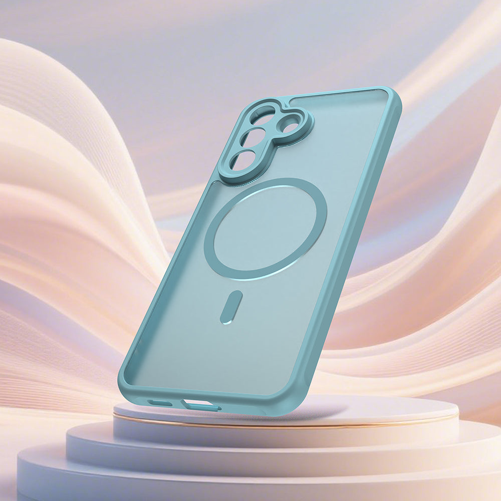 Techsuit Samsung Galaxy A27 5G - Σκληρή Θήκη με Πλαίσιο Σιλικόνης και MagSafe - HaloFrost II MagSafe - Mint Green