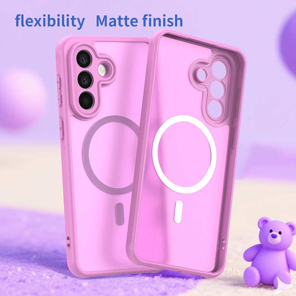 Techsuit Samsung Galaxy A27 5G - Σκληρή Θήκη με Πλαίσιο Σιλικόνης και MagSafe - HaloFrost II MagSafe - Pink