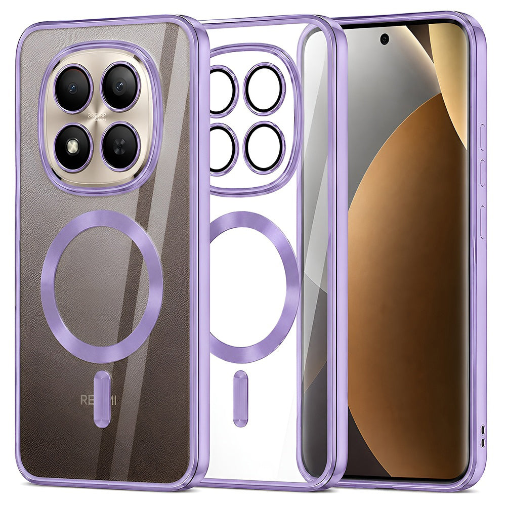 Techsuit Xiaomi Redmi Note 15 Pro Plus 5G / Poco M8 Pro 5G - Θήκη Σιλικόνης - Luxury Crystal MagSafe - Light Purple