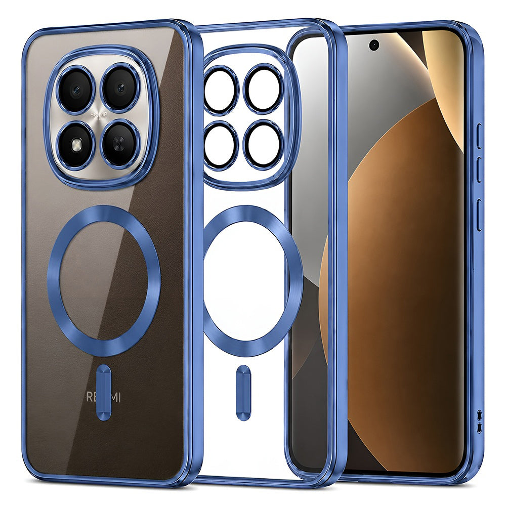 Techsuit Xiaomi Redmi Note 15 Pro Plus 5G / Poco M8 Pro 5G - Θήκη Σιλικόνης - Luxury Crystal MagSafe - Deep Blue