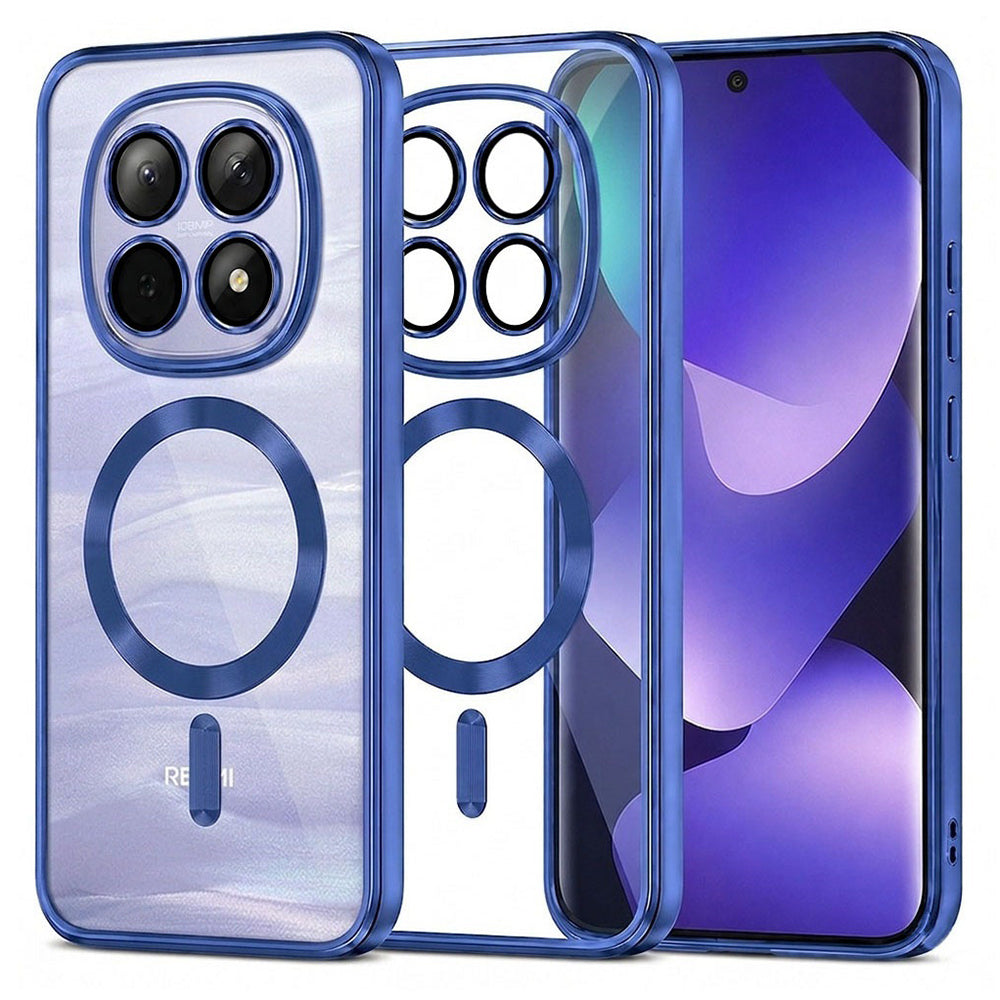 Techsuit Xiaomi Redmi Note 15 5G / Note 15 4G / Poco M8 5G - Θήκη Σιλικόνης - Luxury Crystal MagSafe - Deep Blue