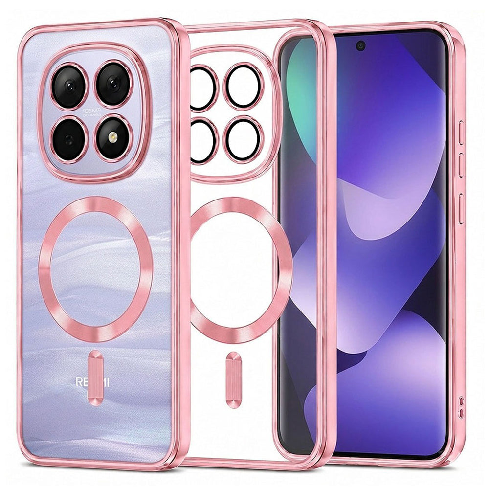 Techsuit Xiaomi Redmi Note 15 5G / Note 15 4G / Poco M8 5G - Θήκη Σιλικόνης - Luxury Crystal MagSafe - Pink