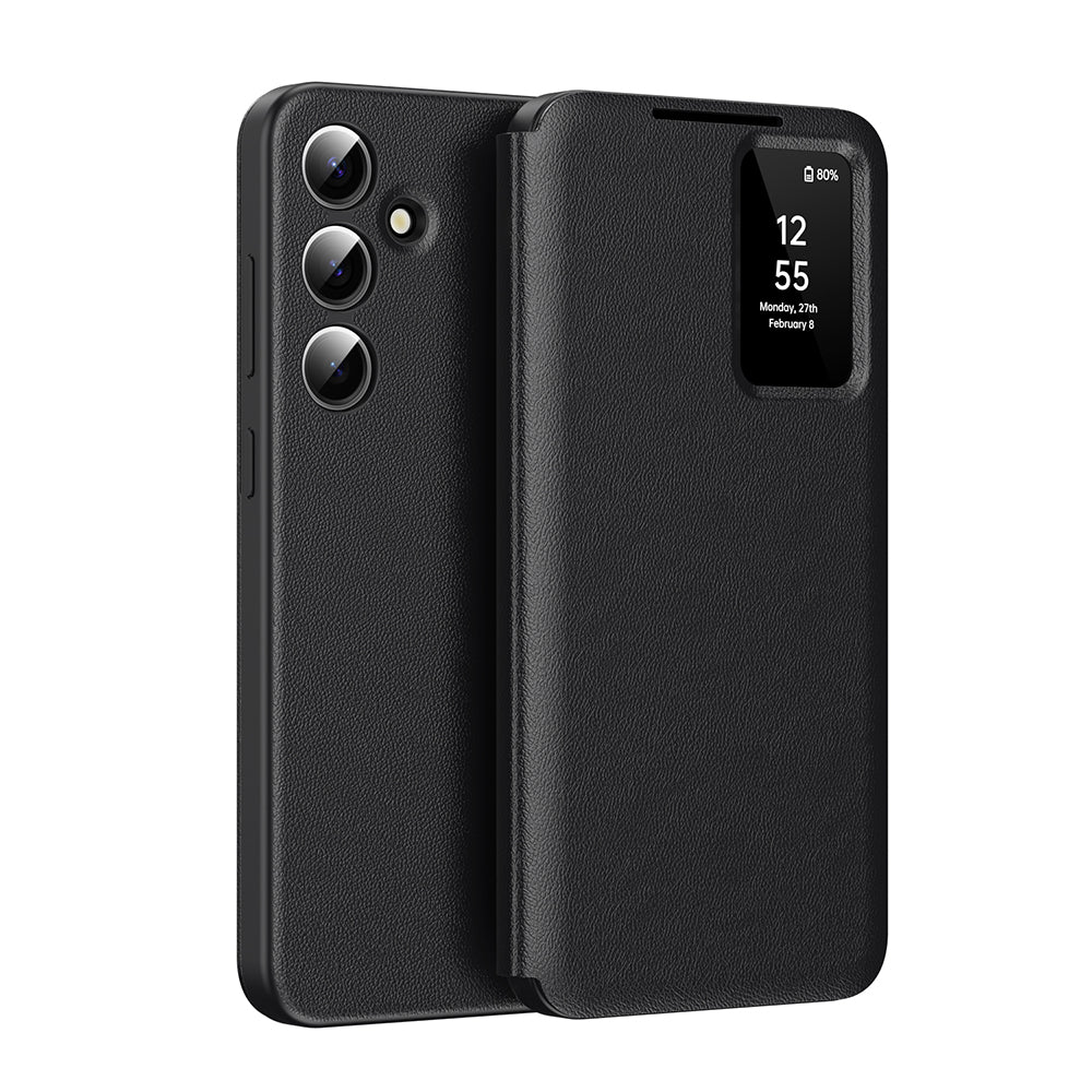 Techsuit Samsung Galaxy S26 FE - Θήκη Βιβλίο με Θέση για 1 Κάρτα - SmartView Series - Black
