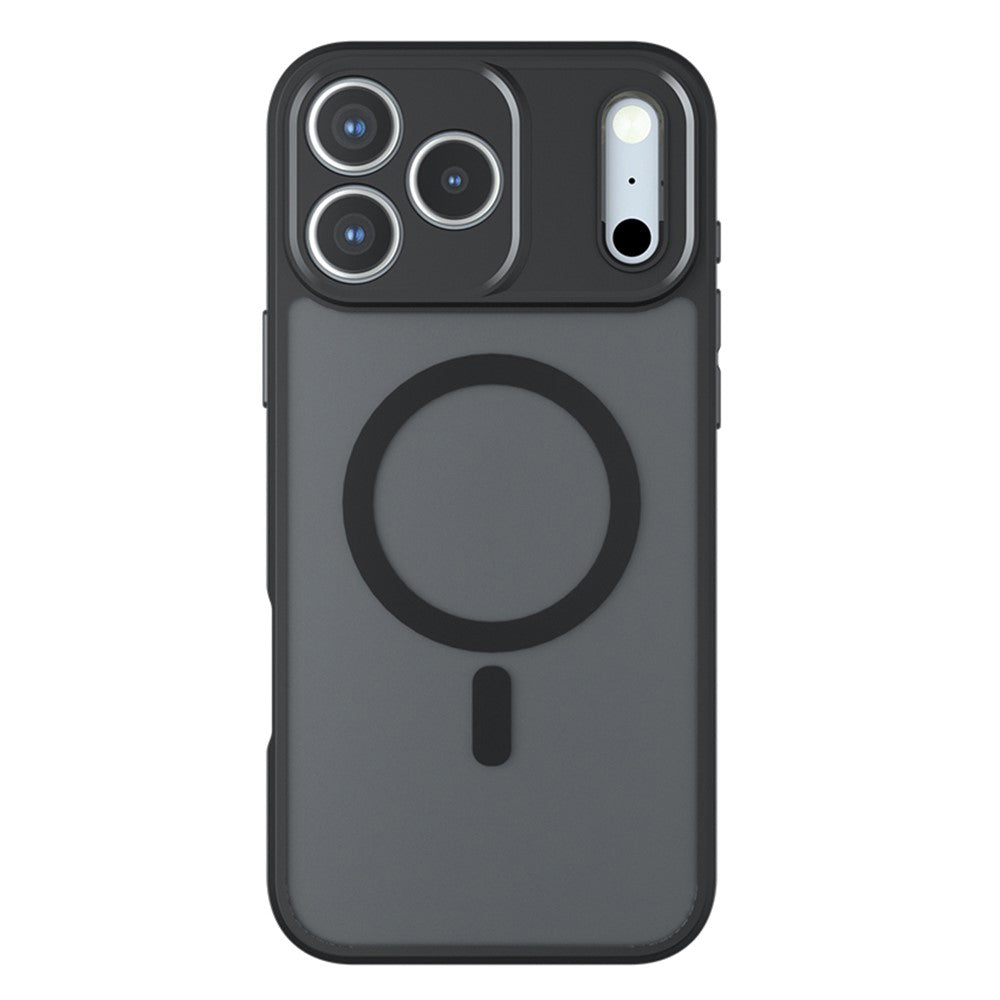 Techsuit iPhone 18 Pro Max / iPhone 17 Pro Max - Σκληρή Θήκη με Πλαίσιο Σιλικόνης και MagSafe - PureFrost - Frosted Black