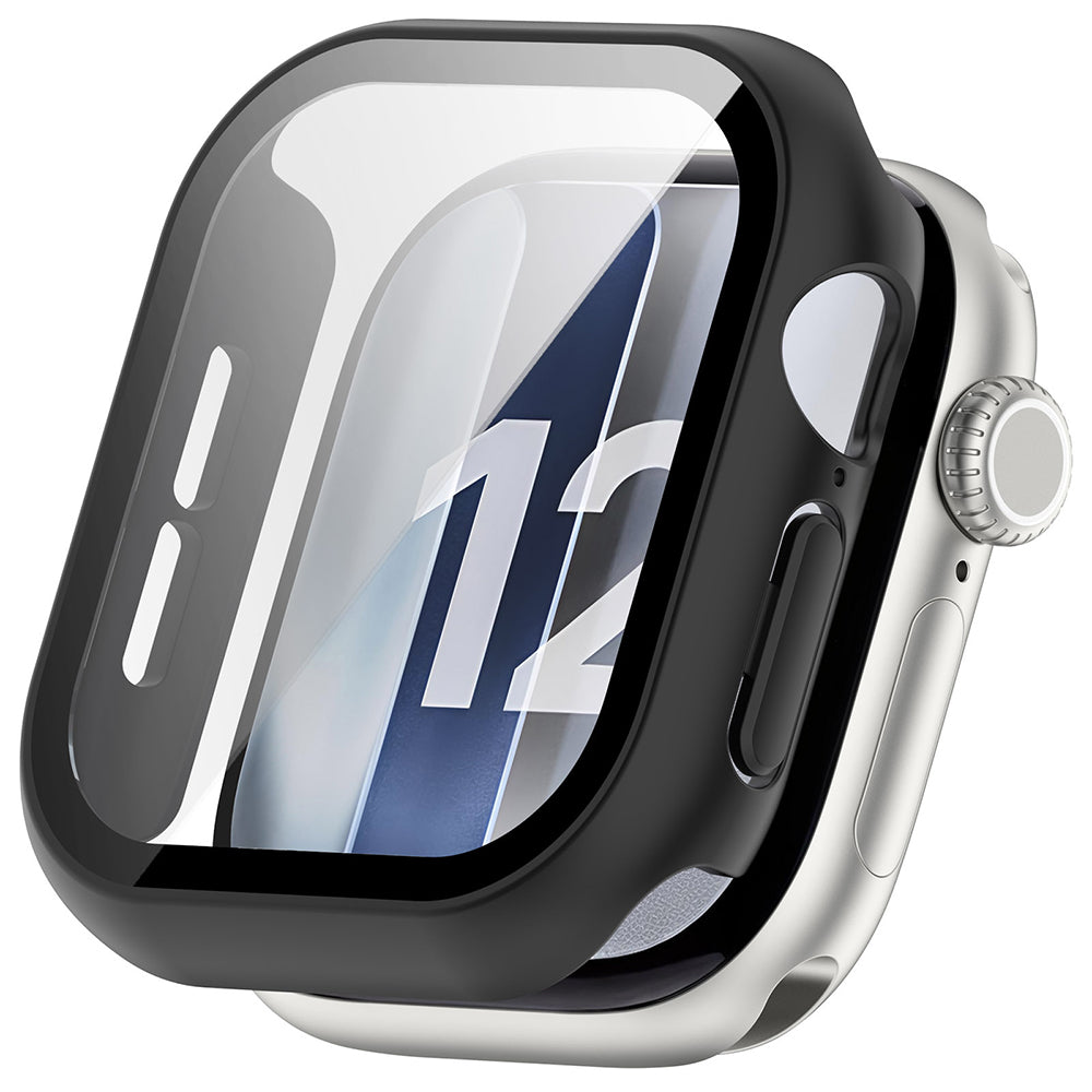 Techsuit Θήκη Apple Watch 12 - 46mm με Προστασία Οθόνης - Defense360 Pro - Black