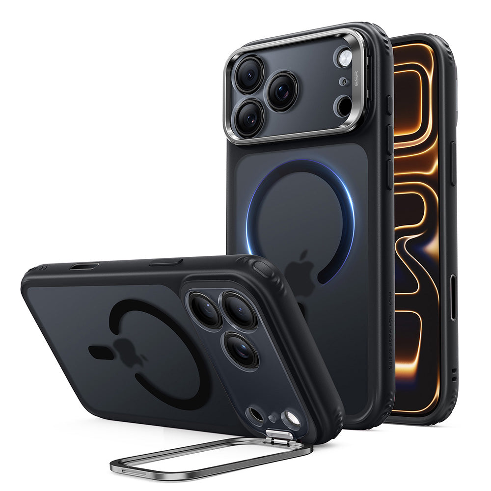 ESR  iPhone 18 Pro Max / iPhone 17 Pro Max - Σκληρή Θήκη με Πλαίσιο Σιλικόνης και Stand - Classic Hybrid HaloLock Kickstand - Frosted Black