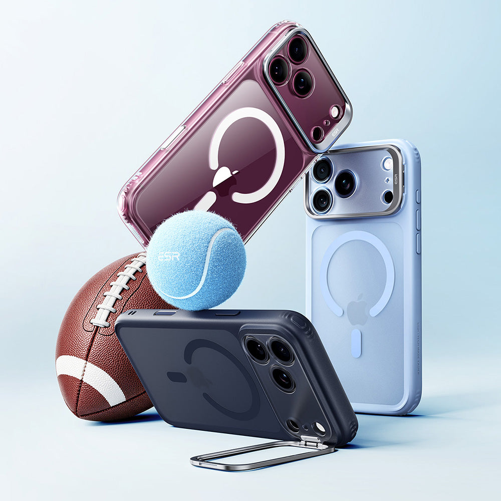 ESR  iPhone 18 Pro Max / iPhone 17 Pro Max - Σκληρή Θήκη με Πλαίσιο Σιλικόνης και Stand - Classic Hybrid HaloLock Kickstand - Frosted Black