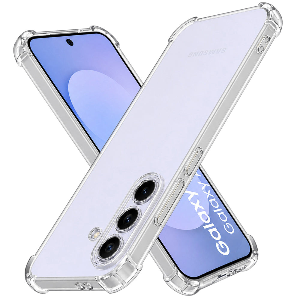 Techsuit Samsung Galaxy S26 FE / S25 FE - Θήκη Σιλικόνης με Ενισχυμένες Γωνίες - Shockproof Clear Silicone - Clear