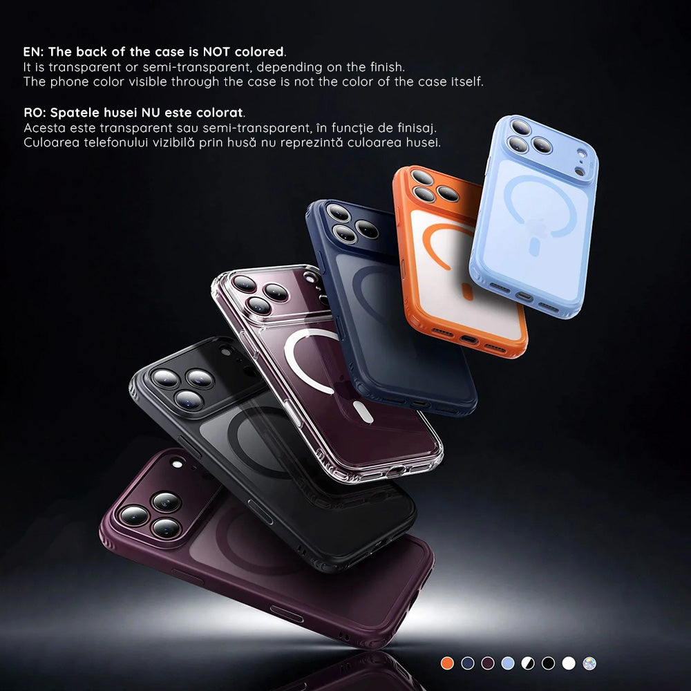ESR iPhone 18 Pro / iPhone 17 Pro - Σκληρή Θήκη με Πλαίσιο Σιλικόνης και MagSafe - Classic Hybrid Halolock - Clear Shimmer