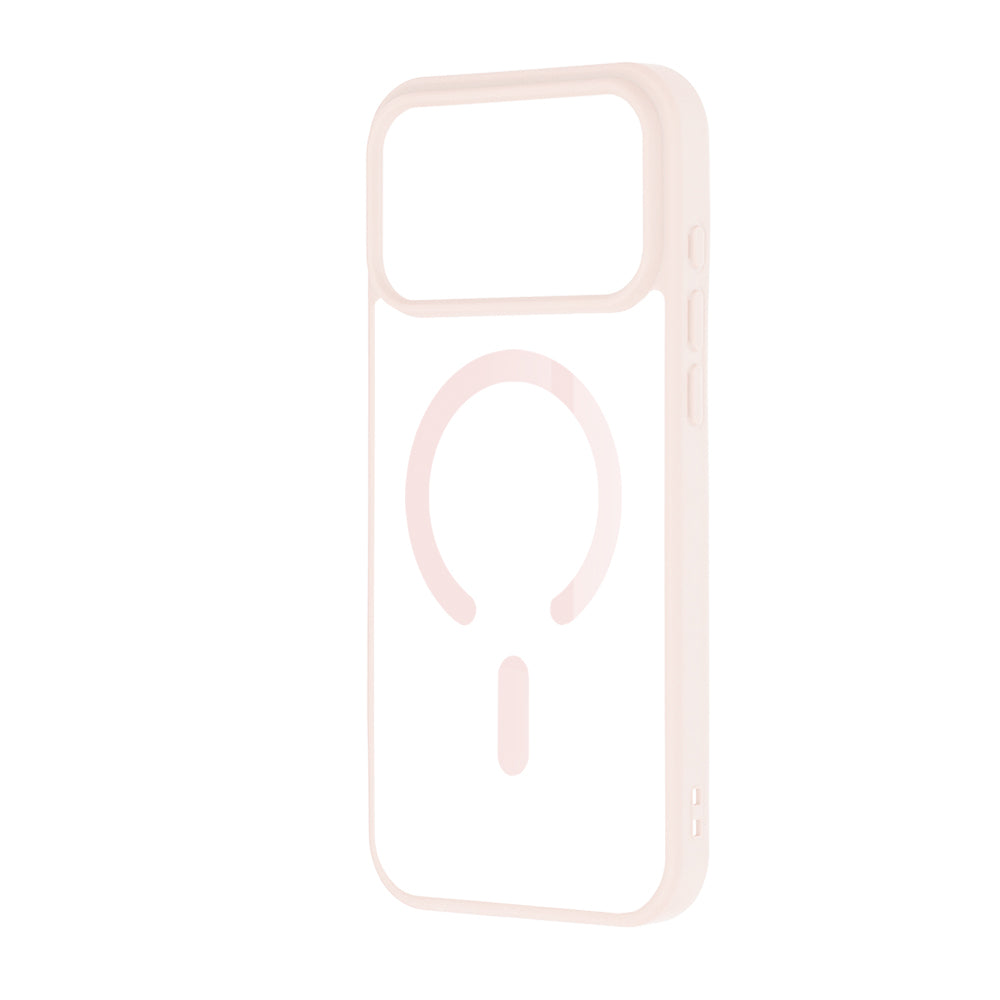 Techsuit iPhone 18 Pro / iPhone 17 Pro - Σκληρή Θήκη MagSafe με Πλαίσιο Σιλικόνης - MagSafe Pro - Nude Pink